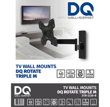 Load image into Gallery viewer, DQ Rotate Triple M Black TV Wall Bracket