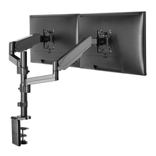 Load image into Gallery viewer, DQ Double Monitorarm Sena Black - with gas spring