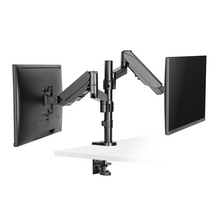 Load image into Gallery viewer, DQ Double Monitorarm Sena Black - with gas spring